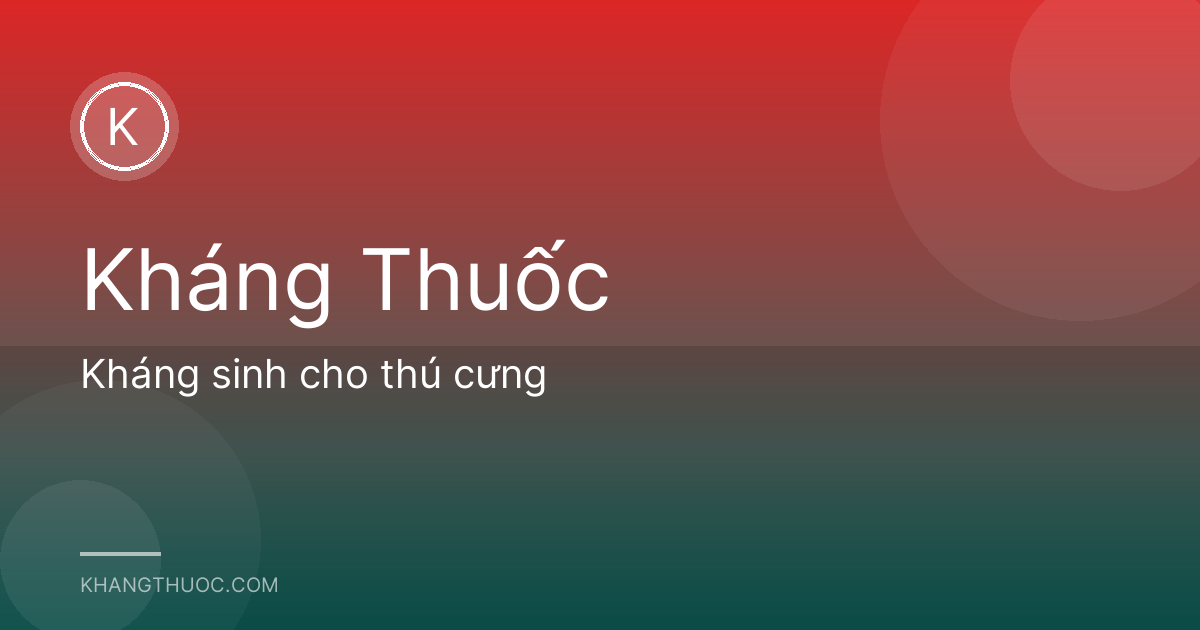Kháng sinh cho thú cưng