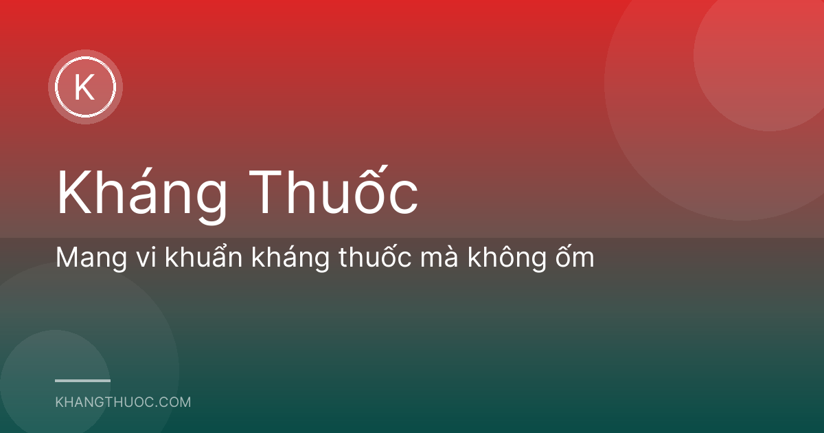 Mang vi khuẩn kháng thuốc mà không ốm