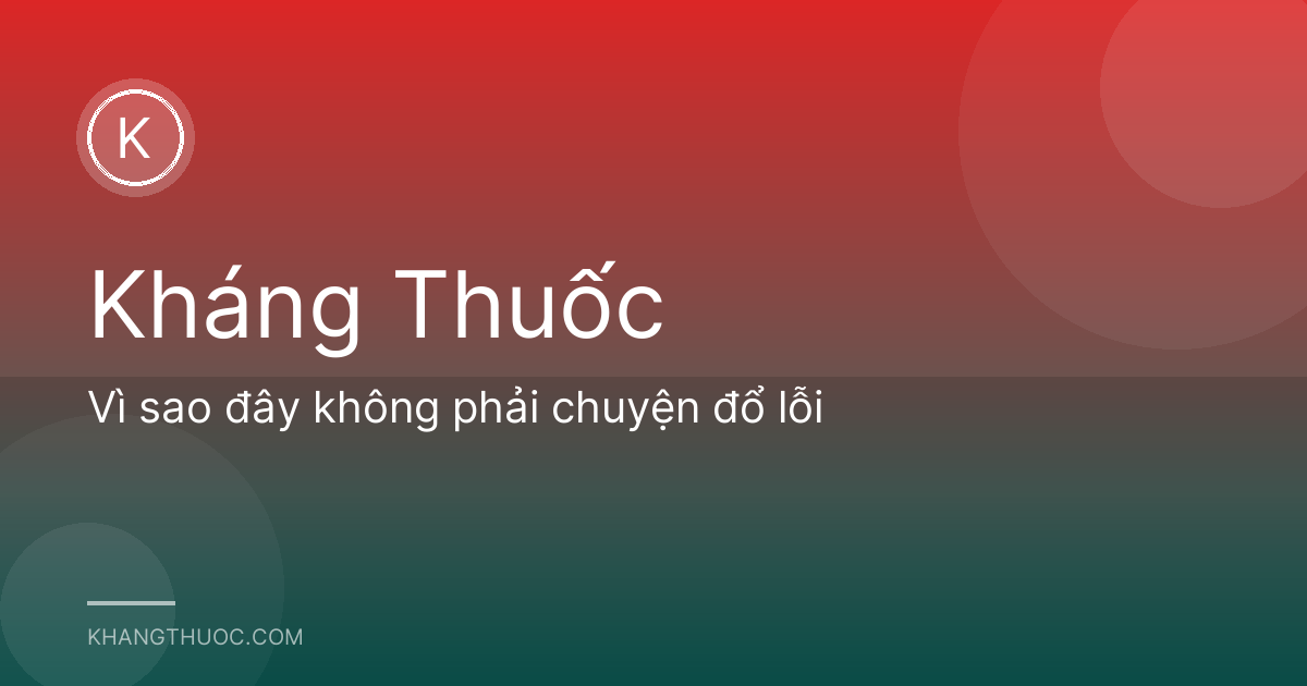 Vì sao đây không phải chuyện đổ lỗi